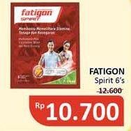 Promo Harga FATIGON Spirit Suplemen Penambah Tenaga 6 pcs - Alfamidi