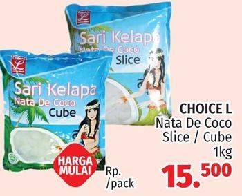 Promo Harga CHOICE L Nata De Coco Slice, Cube