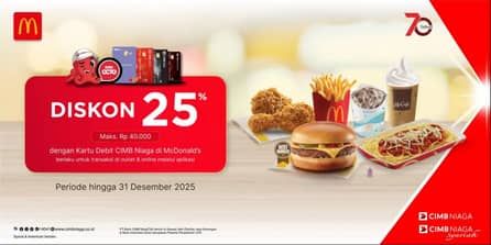 Promo Harga Diskon 25%  - McD