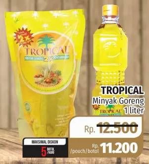 Promo Harga TROPICAL Minyak Goreng 1 ltr - Lotte Grosir