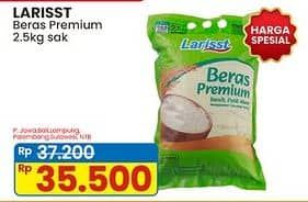 Promo Harga Larisst Beras Premium 2500 gr - Indomaret