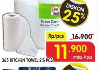 Promo Harga 365 Kitchen Towel Tissue 2 roll - Superindo