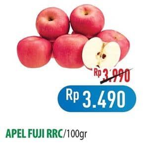 Apel Fuji RRC per 100 gr Diskon 12%, Harga Promo Rp3.490, Harga Normal Rp3.990