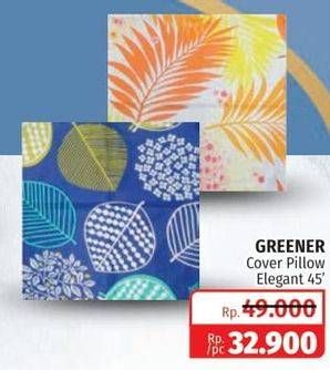 Promo Harga GREENER Cover Pillow Elegant 45 Inci  - Lotte Grosir