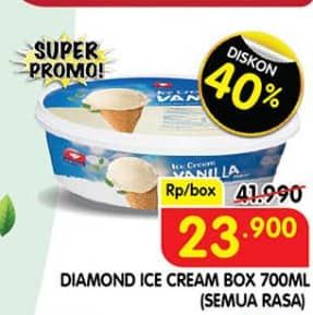 Promo Harga Diamond Ice Cream All Variants 700 ml - Superindo