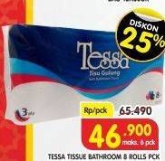 Promo Harga TESSA Toilet Tissue 8 roll - Superindo