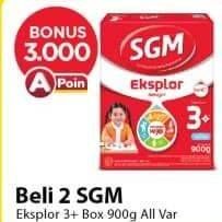 Promo Harga SGM Eksplor 3+ Susu Pertumbuhan All Variants 900 gr - Alfamart