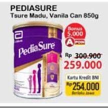 Promo Harga PEDIASURE Complete Triplesure Vanila, Madu 850 gr - Alfamart