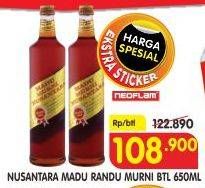 Promo Harga MADU NUSANTARA Madu Randu Murni 650 ml - Superindo