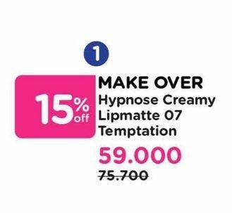 Promo Harga Make Over Color Hypnose Creamy Lipmatte 07 Temptation  - Watsons