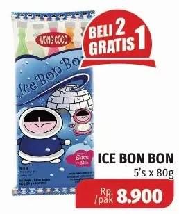 Promo Harga WONG COCO Ice Bon Bon per 5 pcs 80 gr - Lotte Grosir
