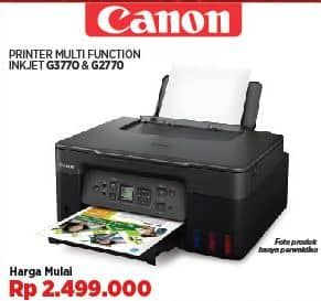Promo Harga Canon Pixma G3770 - Printer Ink Tank/Canon Pixma G2770 Printer   - COURTS