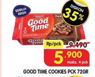 Promo Harga Good Time Cookies Chocochips All Variants 72 gr - Superindo