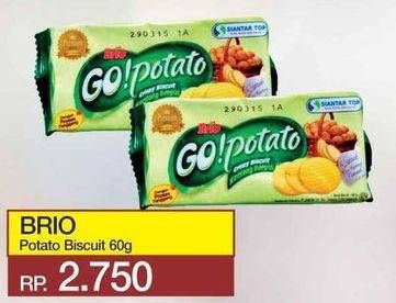 Promo Harga SIANTAR TOP GO Potato Biskuit Kentang 60 gr - Yogya