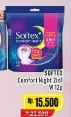 Promo Harga Softex Comfort Night 2 In 1 12 pcs - Alfamart