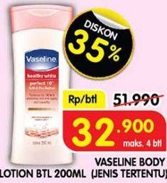 Promo Harga Vaseline Body Lotion 200 ml - Superindo