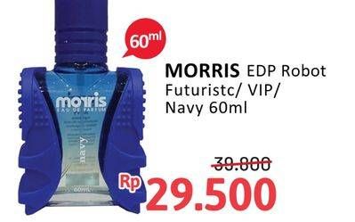 Promo Harga Morris Man Parfume Robot Futuristic, Robot Navy, Robot VIP Black 60 ml - Alfamidi