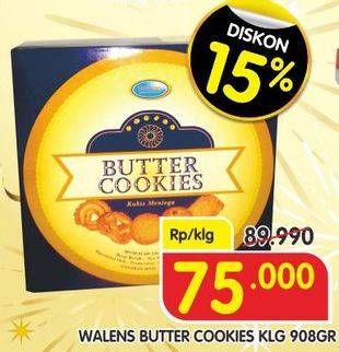 Promo Harga WALENS Butter Cookies 908 gr - Superindo