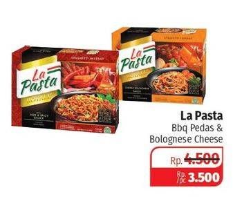 Promo Harga LA PASTA Royale Spaghetti Cheese Bolognese/Royale Hot&Spicy Sauce  - Lotte Grosir