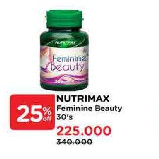 Promo Harga Nutrimax Feminine Beauty 30 pcs - Watsons