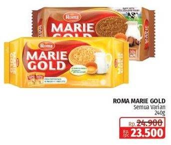 Promo Harga Roma Marie Gold All Variants 240 gr - Lotte Grosir