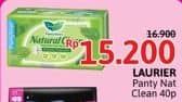 Promo Harga Laurier Pantyliner Natural Clean 40 pcs - Alfamidi