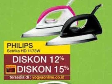 Promo Harga Philips HD 1173 | Dry Iron  - Yogya