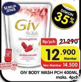Promo Harga GIV Body Wash All Variants 400 ml - Superindo