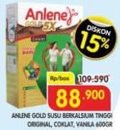 Promo Harga Anlene Gold Plus Susu High Calcium Original, Cokelat, Vanila 650 gr - Superindo