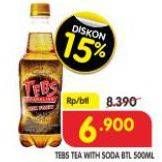 Promo Harga Tebs Tea With Soda 500 ml - Superindo