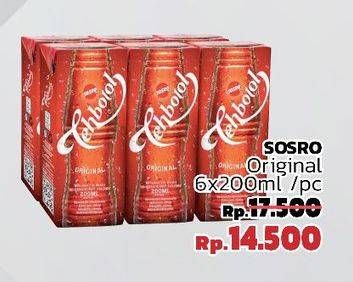 Promo Harga SOSRO Teh Botol Original 200 ml - LotteMart