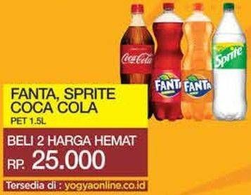 Promo Harga Fanta, Sprite, Coca Cola Pet 1.5L  - Yogya