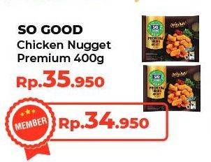 Promo Harga SO GOOD Chicken Nugget Premium Original 400 gr - Yogya