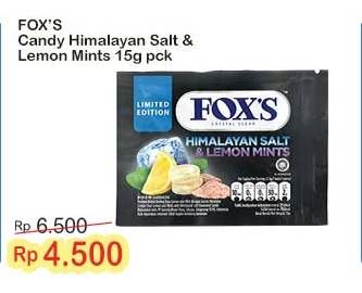 Promo Harga Foxs Himalayan Salt & Lemon Mints 15 gr - Indomaret