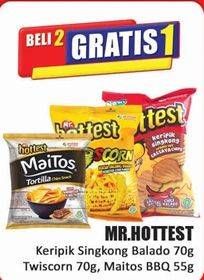 Promo Harga Mr Hottest Maitos Tortilla Chips/Mr Hottest Keripik Singkong/Mr Hottest Twiscorn   - Hari Hari