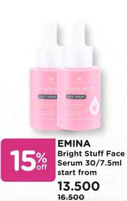 Promo Harga EMINA Bright Stuff Serum 7 ml - Watsons