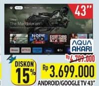 Promo Harga Aqua/Akari Android/Google TV 43 Inch  - Hypermart