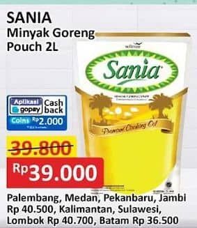 Promo Harga Sania Minyak Goreng 2000 ml - Alfamart