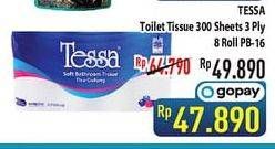 Promo Harga TESSA Toilet Tissue PB-16 8 roll - Hypermart