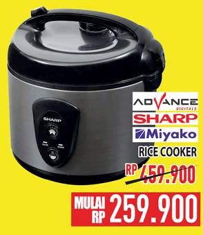 Promo Harga Advance/Sharp/Miyako Rice Cooker  - Hypermart