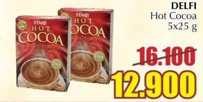Promo Harga Delfi Hot Cocoa Indulgence 25 gr - Giant