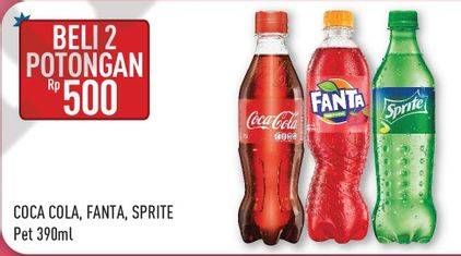 Promo Harga COCA COLA Minuman Soda per 2 pet 390 ml - Hypermart