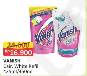 Promo Harga VANISH Penghilang Noda Cair White, Pink 450 ml - Alfamart
