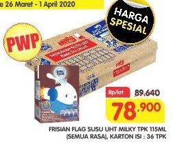 Promo Harga Frisian Flag Susu UHT Milky Zuzhu Zazha All Variants per 36 tpk 115 ml - Superindo