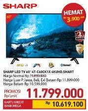 Promo Harga SHARP 4T-C60CK1X 4K Android TV  - Carrefour