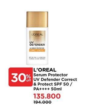 Promo Harga Loreal UV Defender Correct Protect 50 ml - Watsons