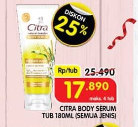 Promo Harga Citra Natural Booster Body Serum All Variants 180 ml - Superindo