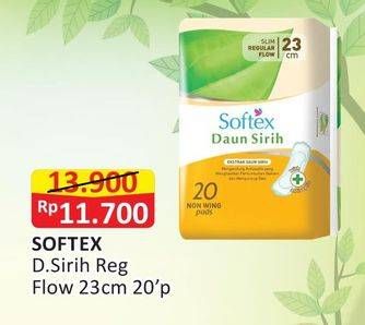 Promo Harga Softex Daun Sirih NonWing 23cm 20 pcs - Alfamart