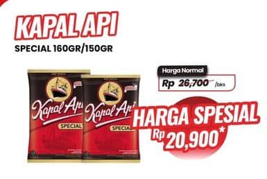 Promo Harga Kapal Api Kopi Bubuk Special 165 gr - Carrefour