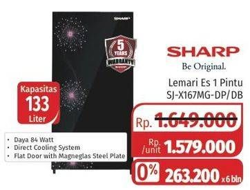 Promo Harga SHARP SJ-X167MG-DP/DB  - Lotte Grosir